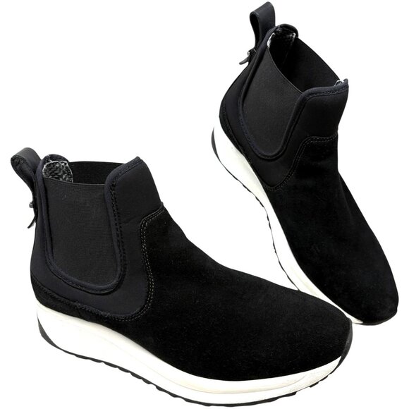 Aquatalia Becky Suede Chelsea Style Platform Sneakers - Picture 7 of 12